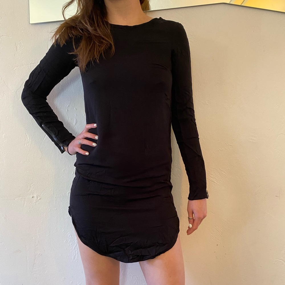 NWT | H&M | Black Long Sleeve Mini Dress | size 2
